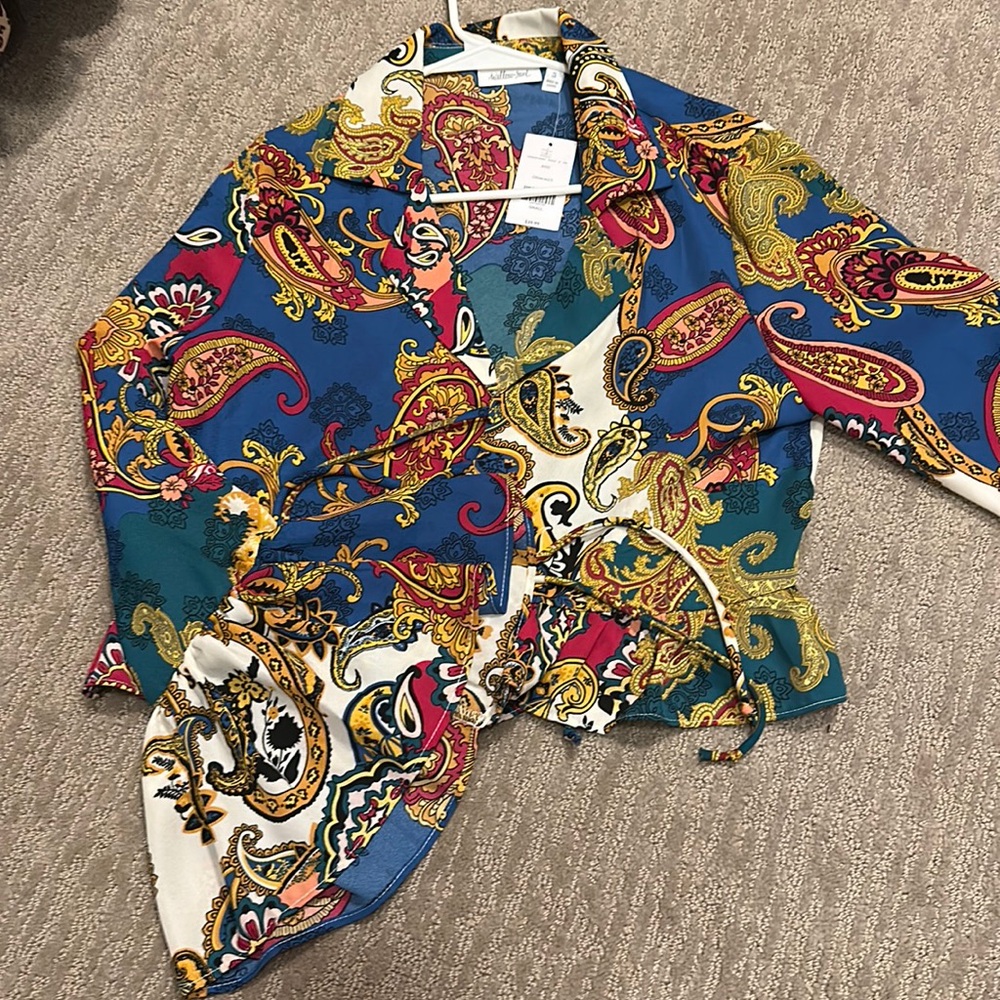 Retro Willow and Root blouse